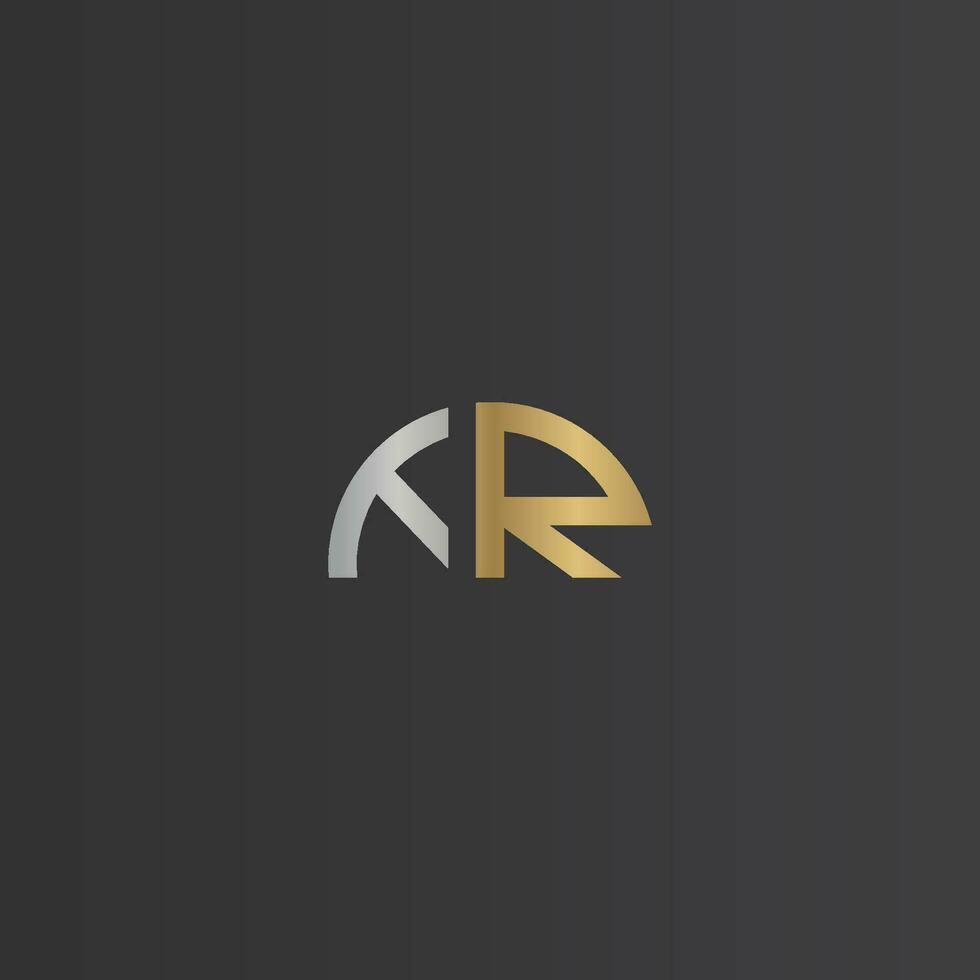 Alphabet Initials logo RT, TR, T and R vector