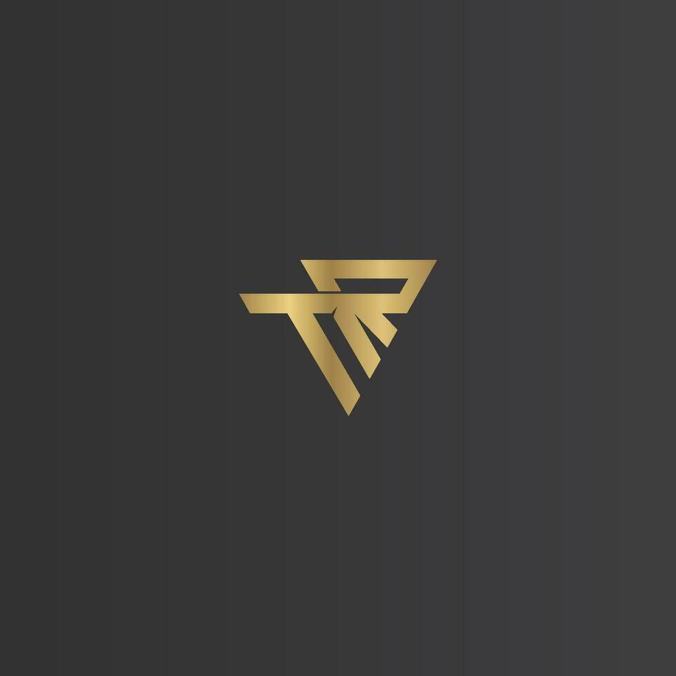 Alphabet Initials logo RT, TR, T and R vector