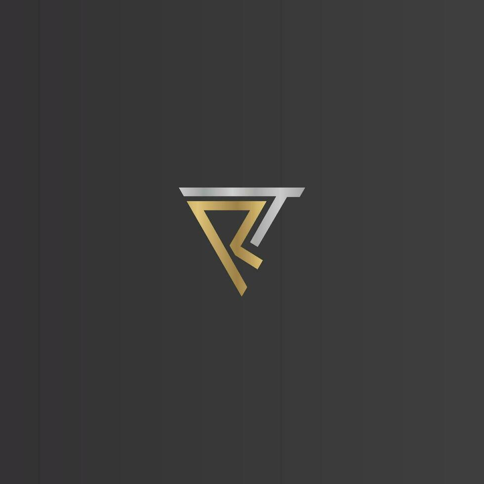 Alphabet Initials logo RT, TR, T and R vector