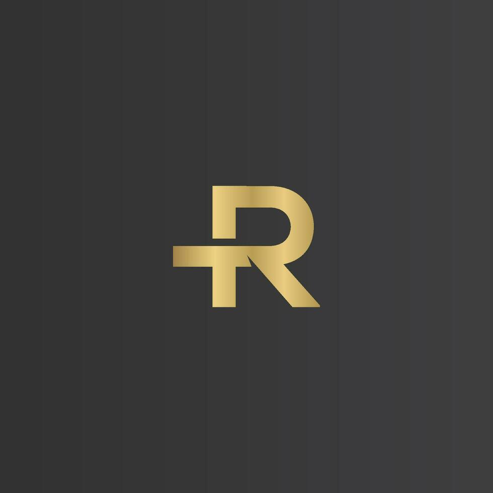 Alphabet Initials logo RT, TR, T and R vector