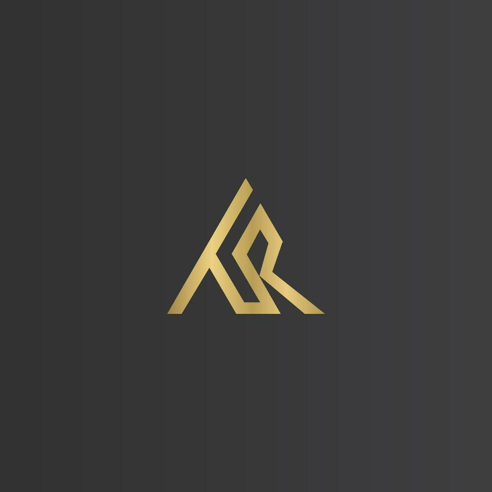 Alphabet Initials logo RT, TR, T and R vector