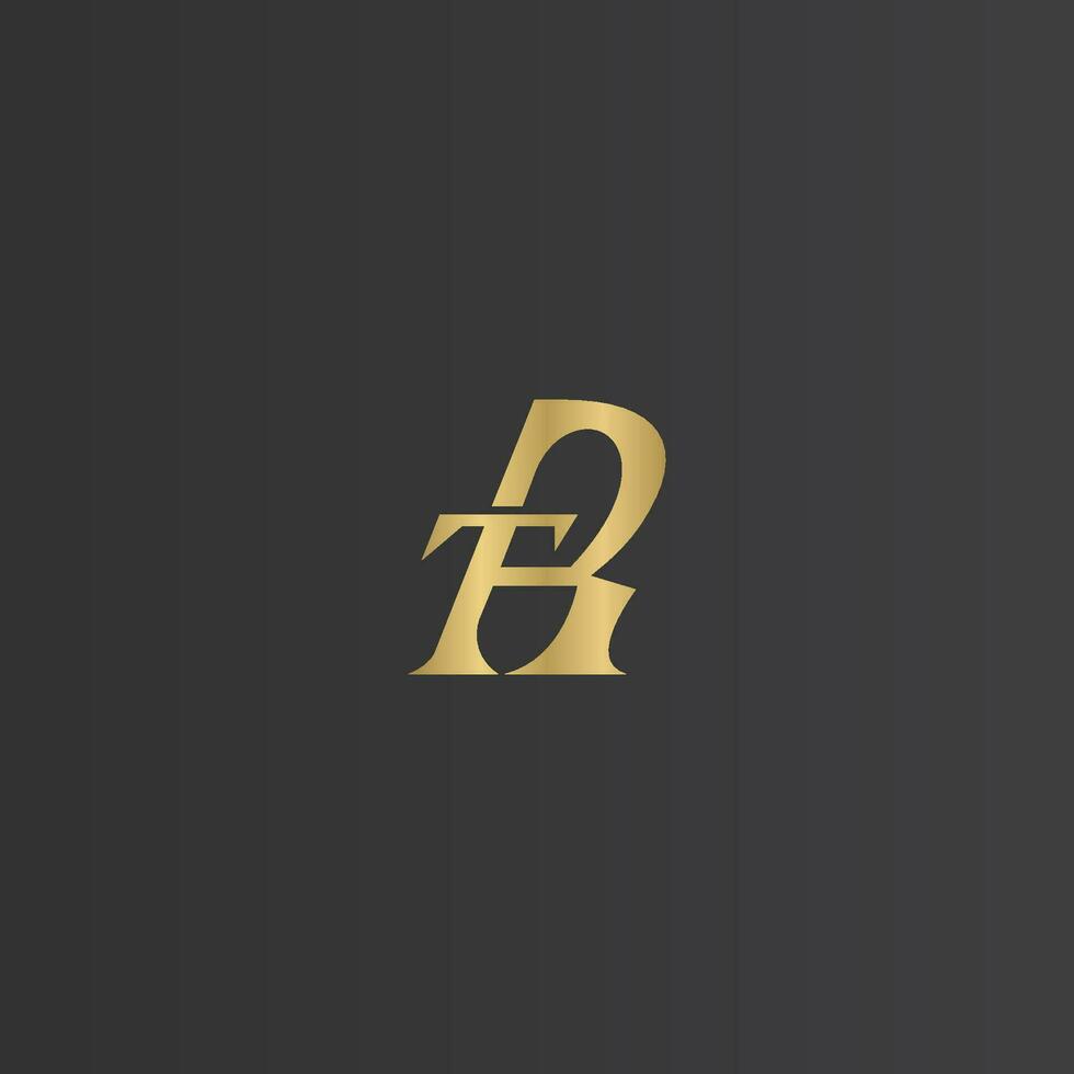 Alphabet Initials logo RT, TR, T and R vector