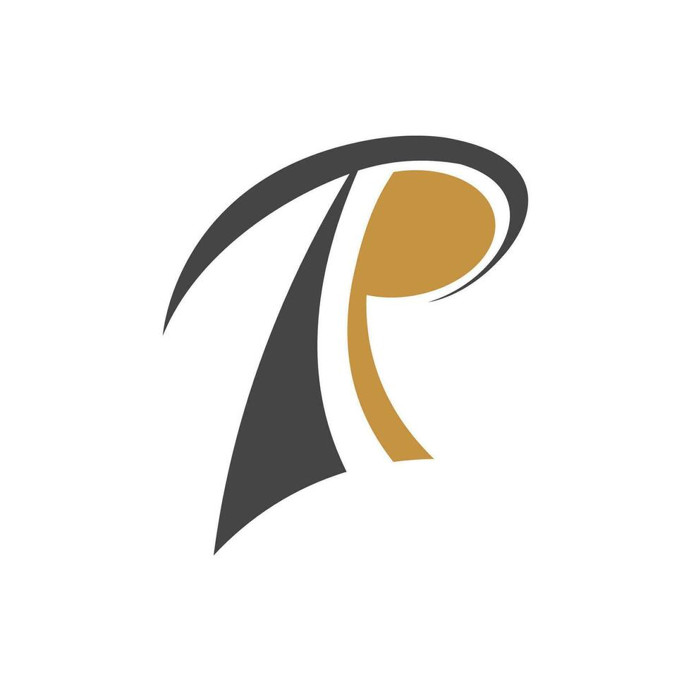 Creative abstract letter pt logo design. Linked letter tp logo design. vector