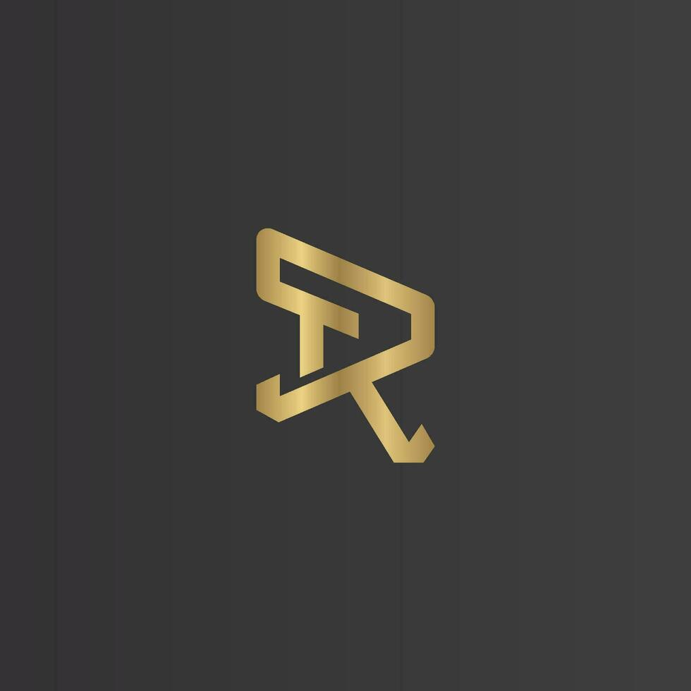 Alphabet Initials logo RT, TR, T and R vector