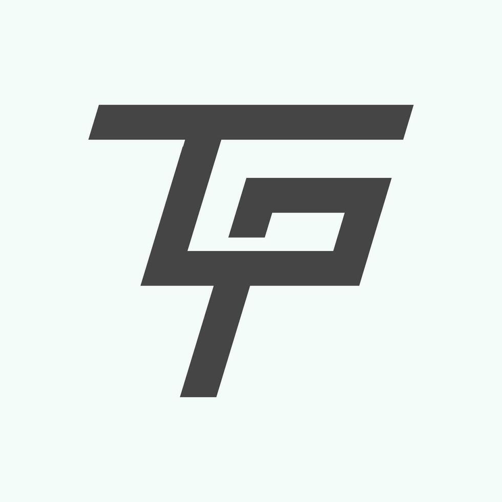 Creative abstract letter pt logo design. Linked letter tp logo design. vector