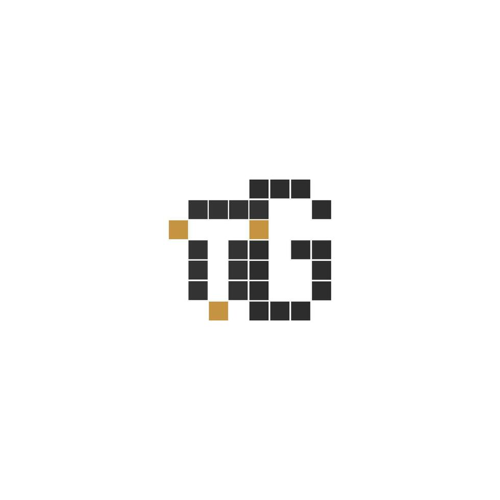 Alphabet letters Initials Monogram logo GT, TG, G and T vector