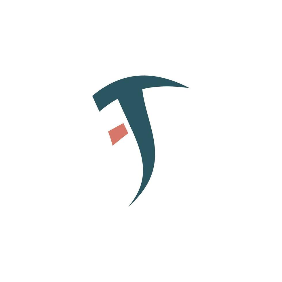 Initial letter tf logo or ft logo vector design template