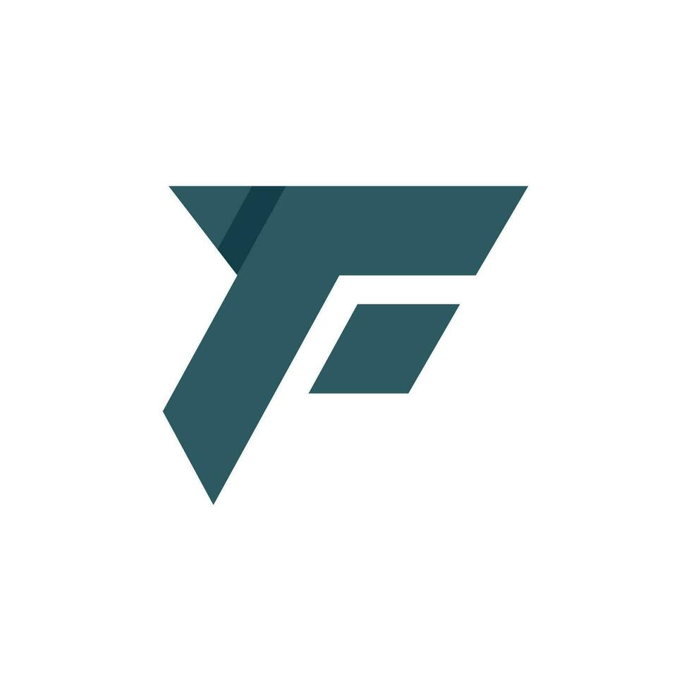 Initial letter tf logo or ft logo vector design template