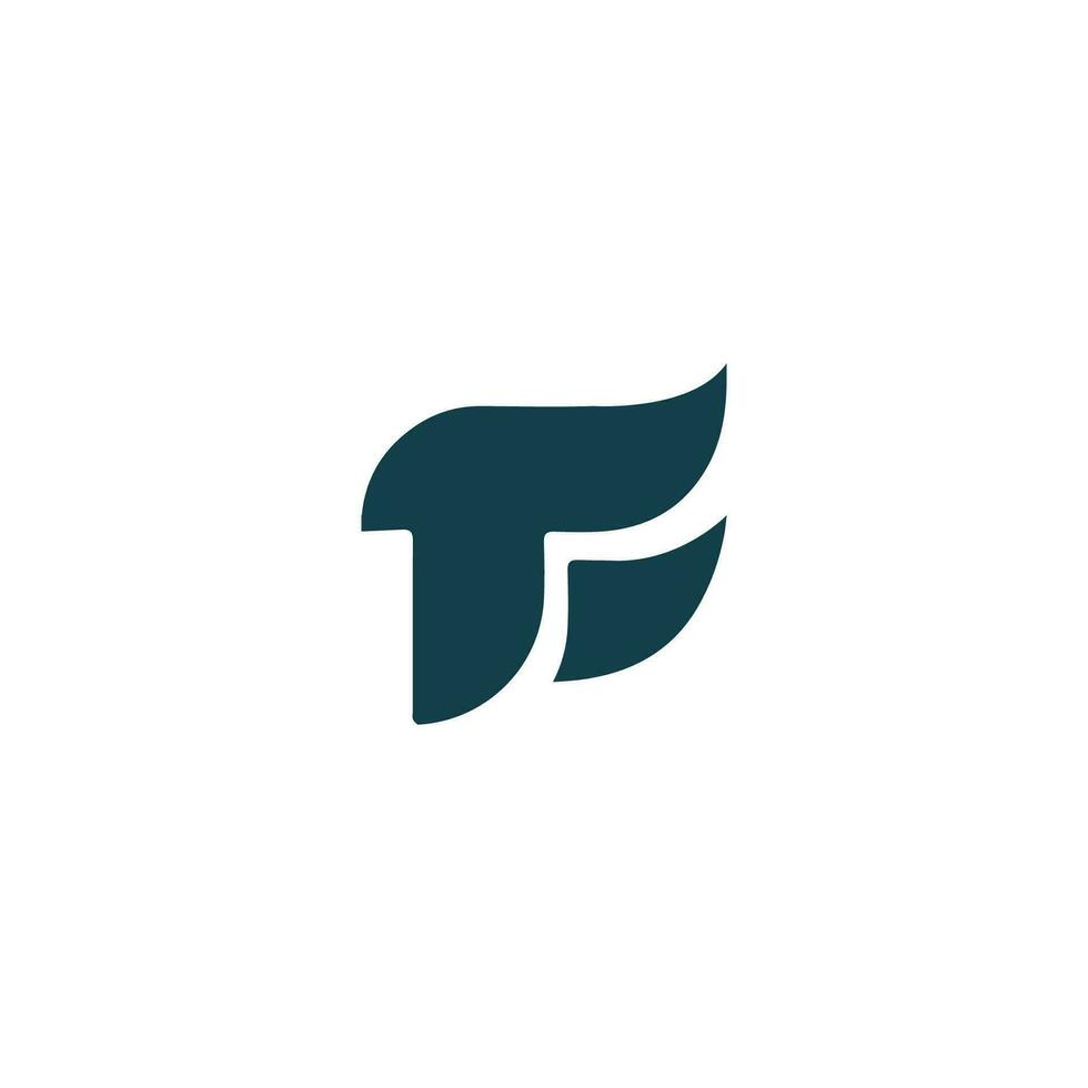 Initial letter tf logo or ft logo vector design template
