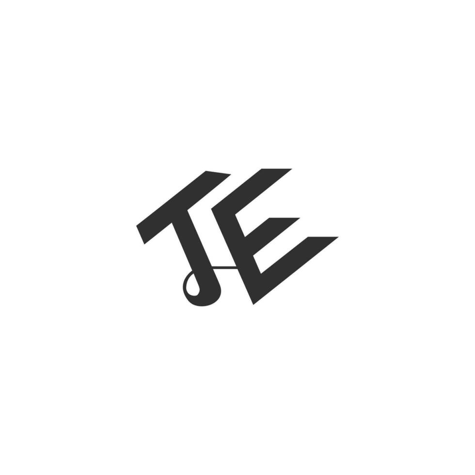 ET, TE, E AND T Abstract initial monogram letter alphabet logo design vector