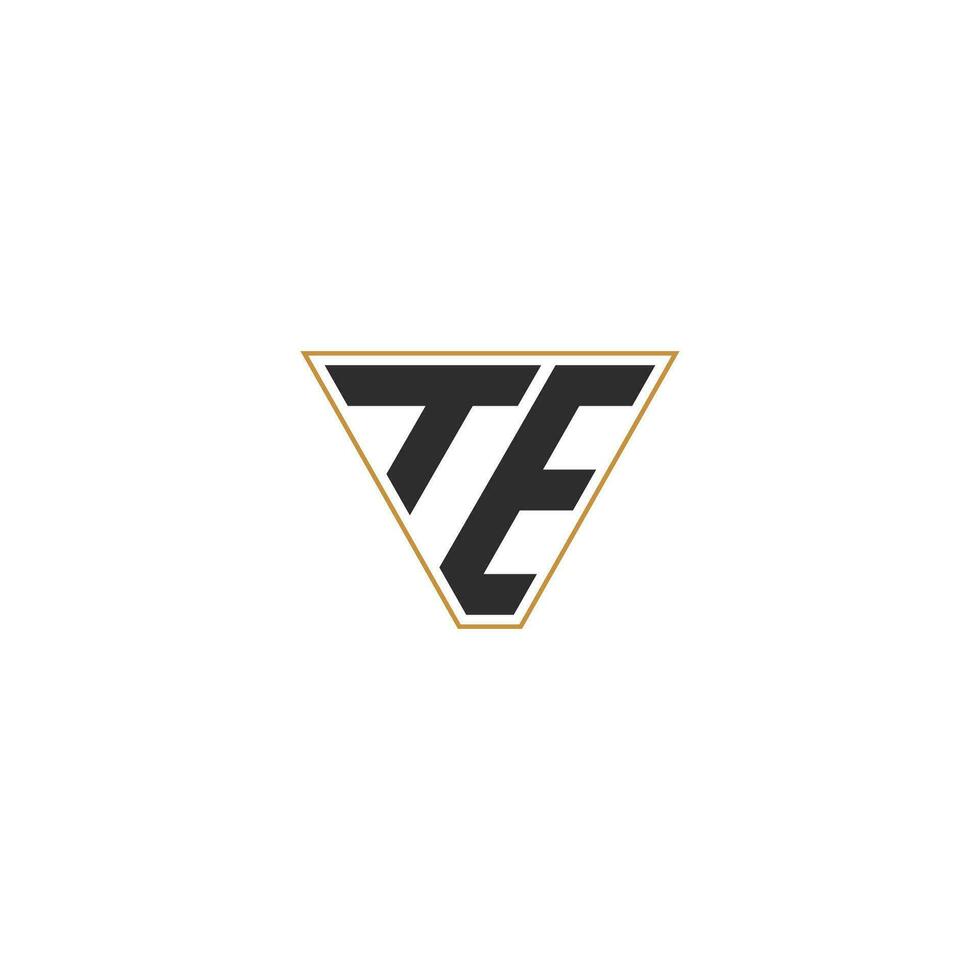 ET, TE, E AND T Abstract initial monogram letter alphabet logo design vector