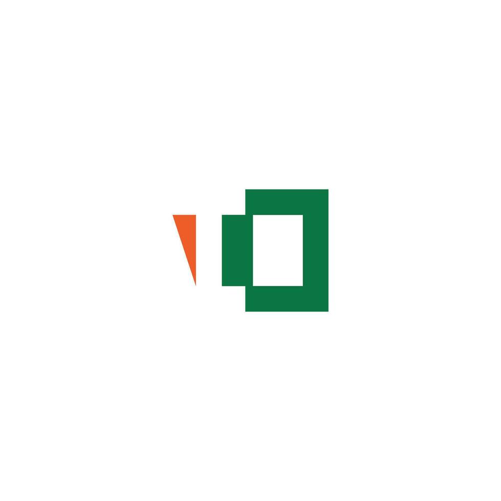 Alphabet Initials logo TD, DT, T and D vector