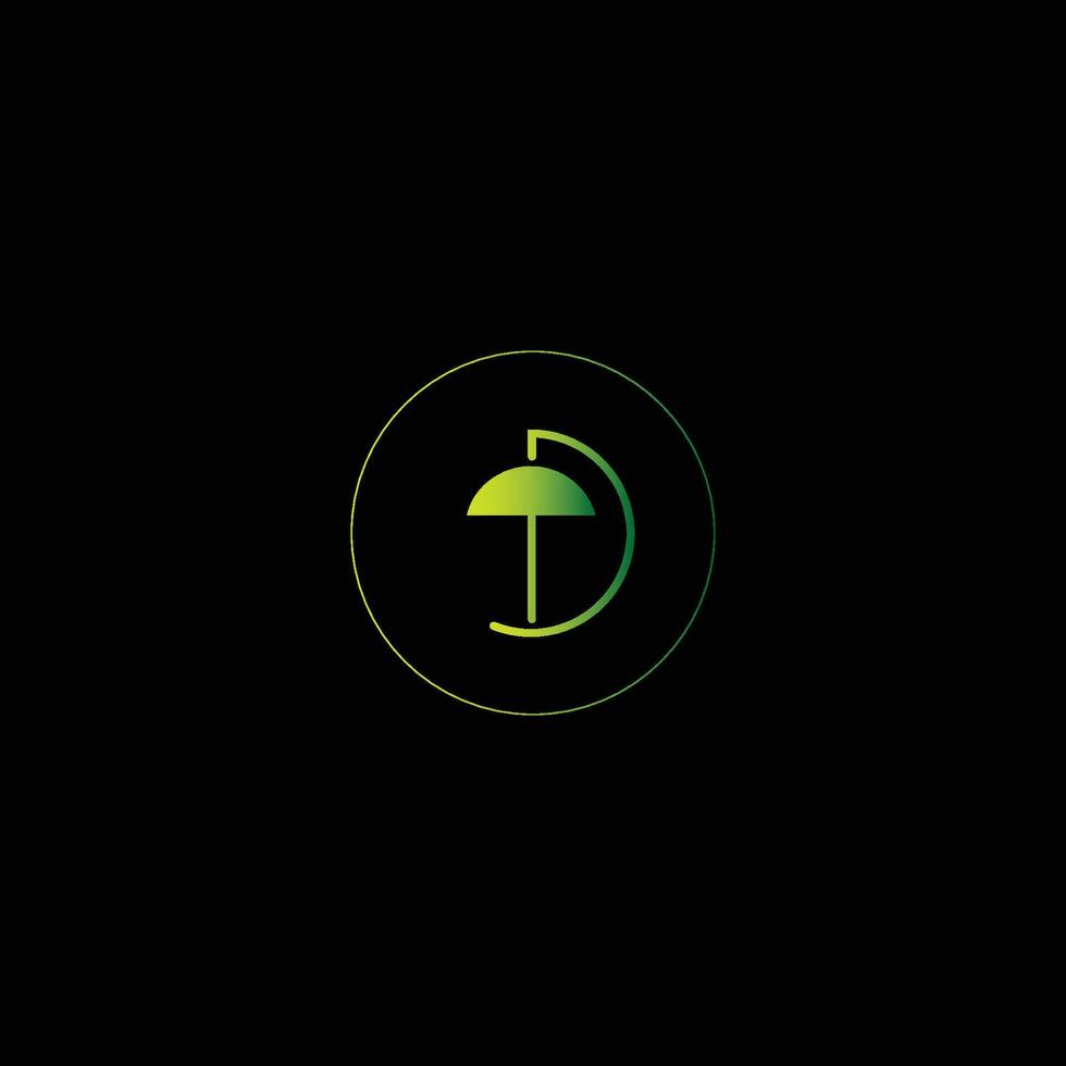 Alphabet Initials logo TD, DT, T and D vector