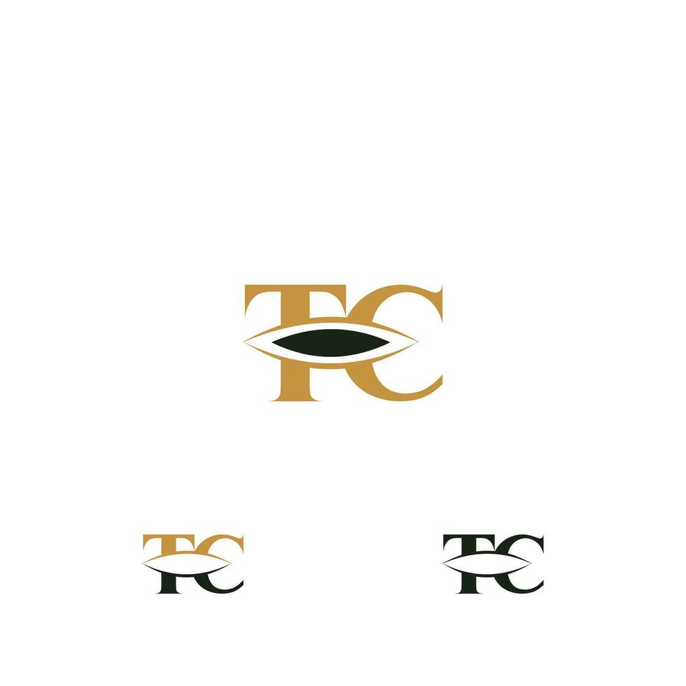 TC, CT, T AND C Abstract initial monogram letter alphabet logo design vector