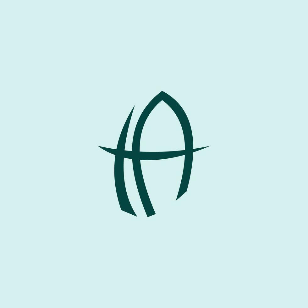 Initial letter at logo or ta logo vector design template