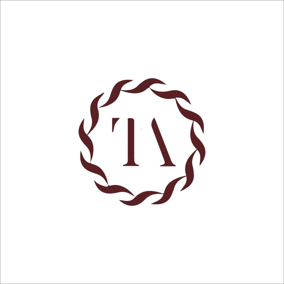 Initial letter at logo or ta logo vector design template