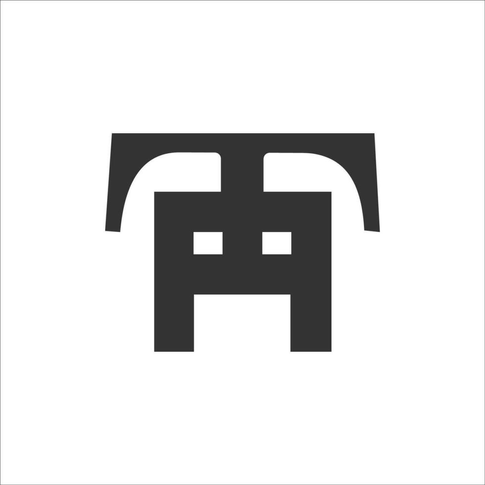 Initial letter at logo or ta logo vector design template