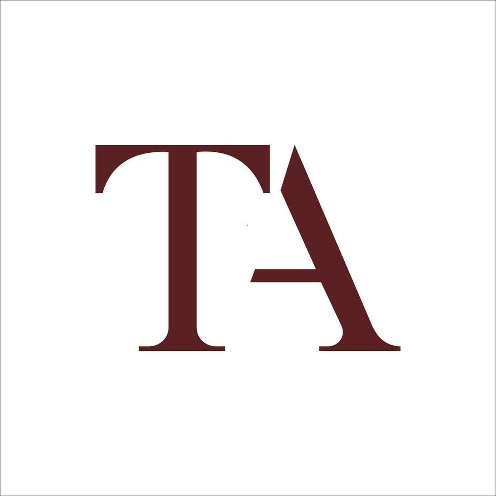 Initial letter at logo or ta logo vector design template