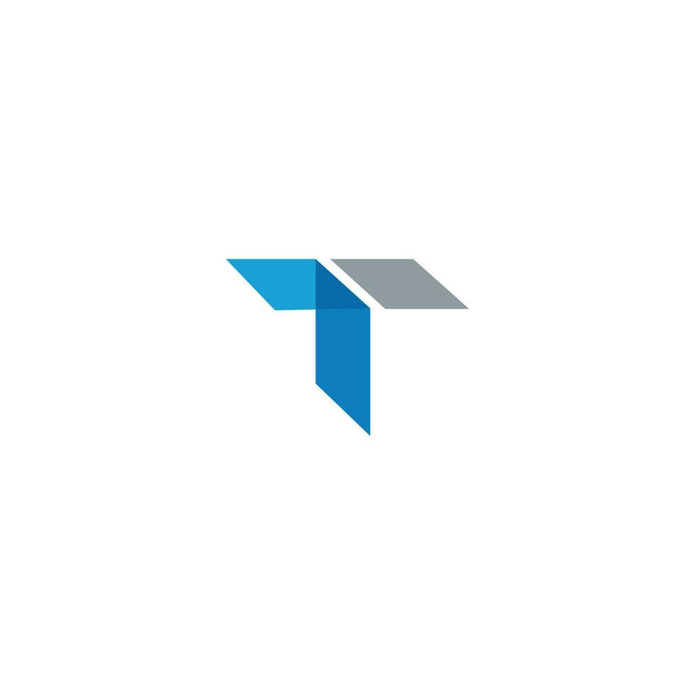 Initial letter t logo or tt logo vector design template