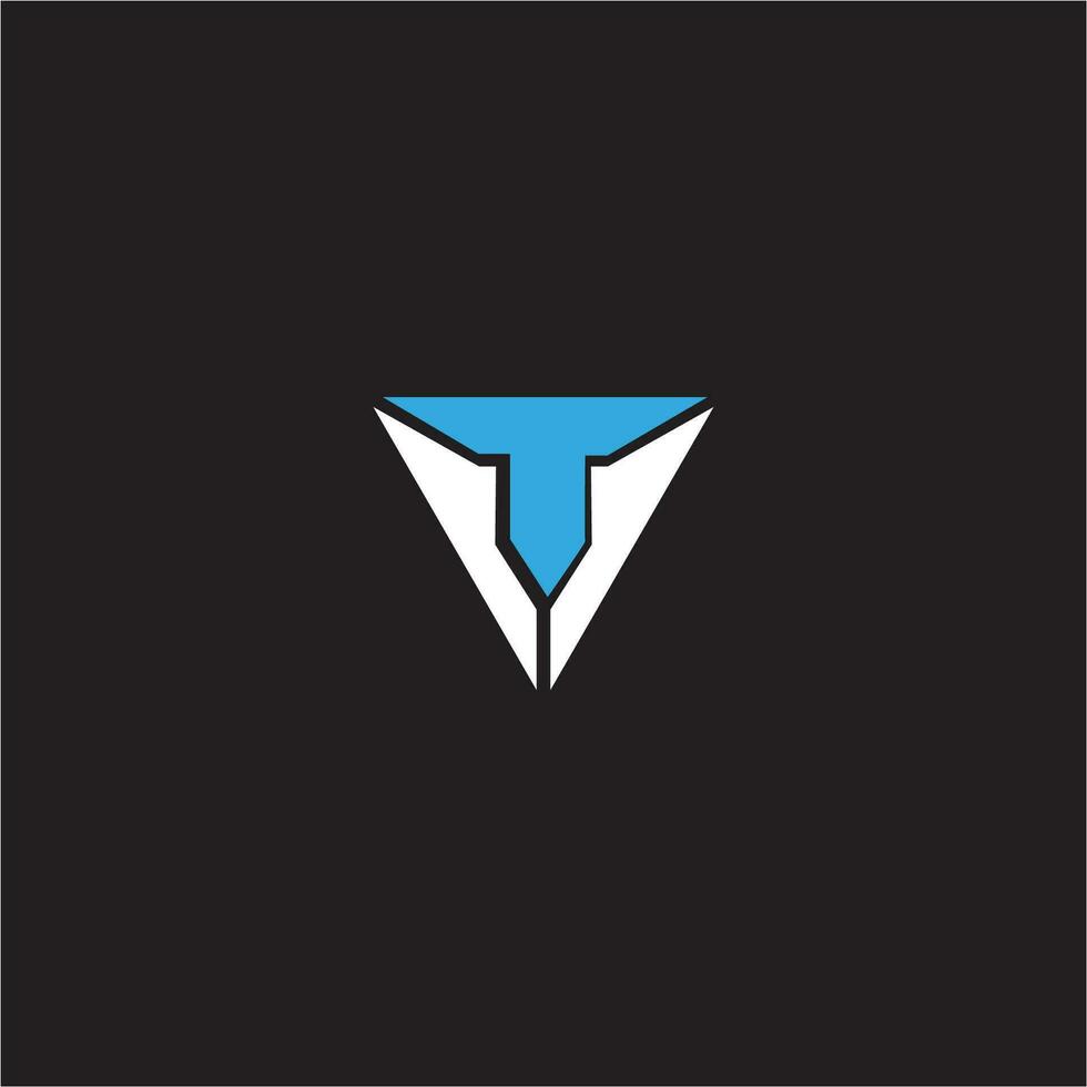 Initial letter t logo or tt logo vector design template