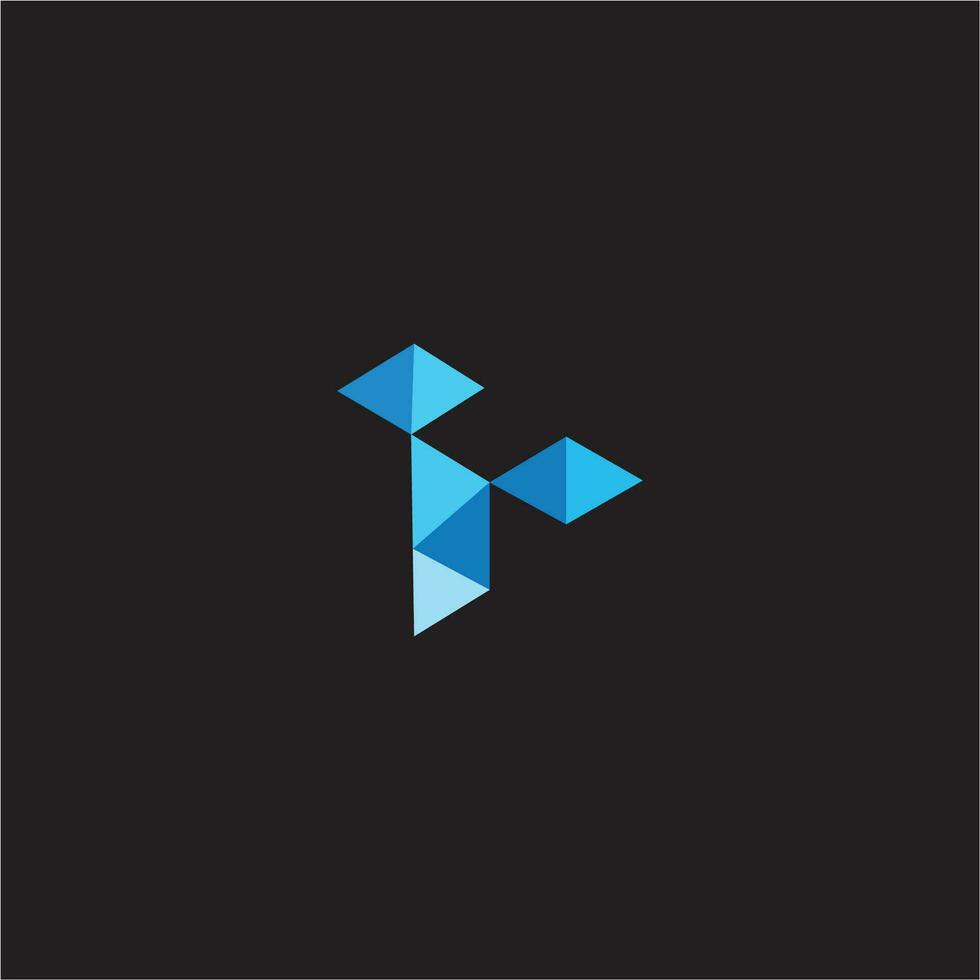 Initial letter t logo or tt logo vector design template