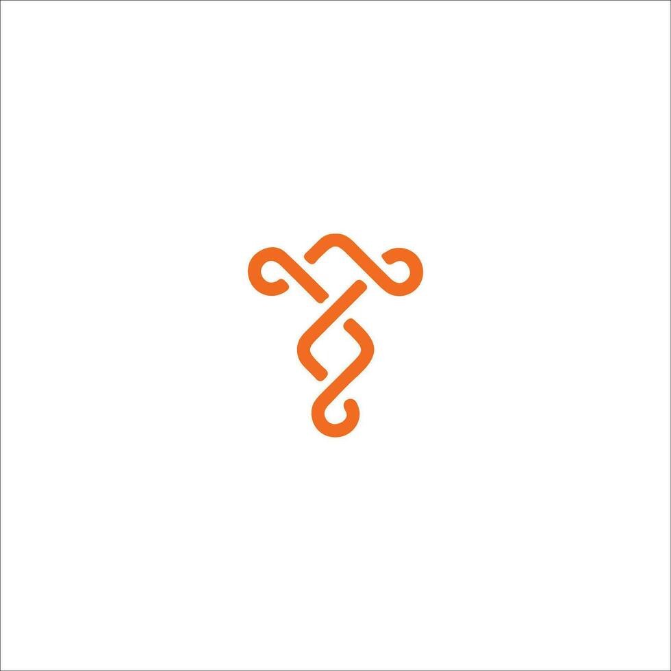 Initial letter t logo or tt logo vector design template