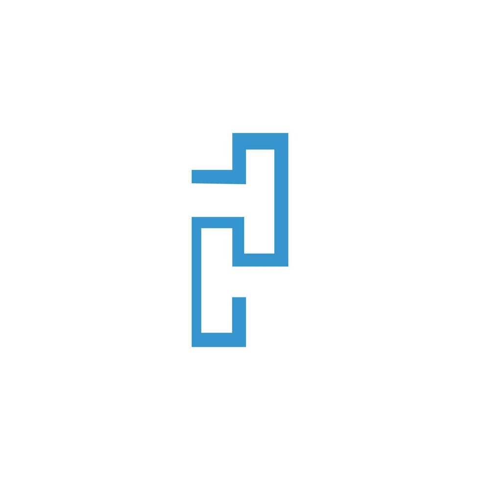 Initial letter t logo or tt logo vector design template