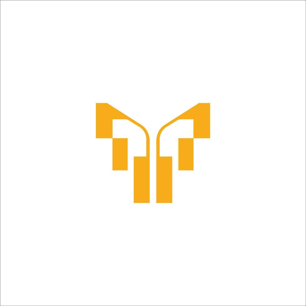 Initial letter t logo or tt logo vector design template
