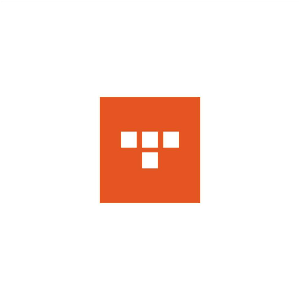 Initial letter t logo or tt logo vector design template