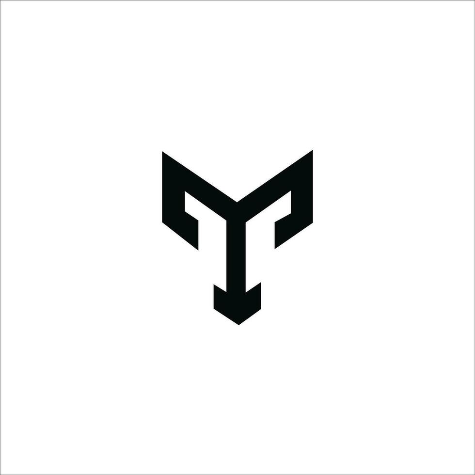 Initial letter t logo or tt logo vector design template