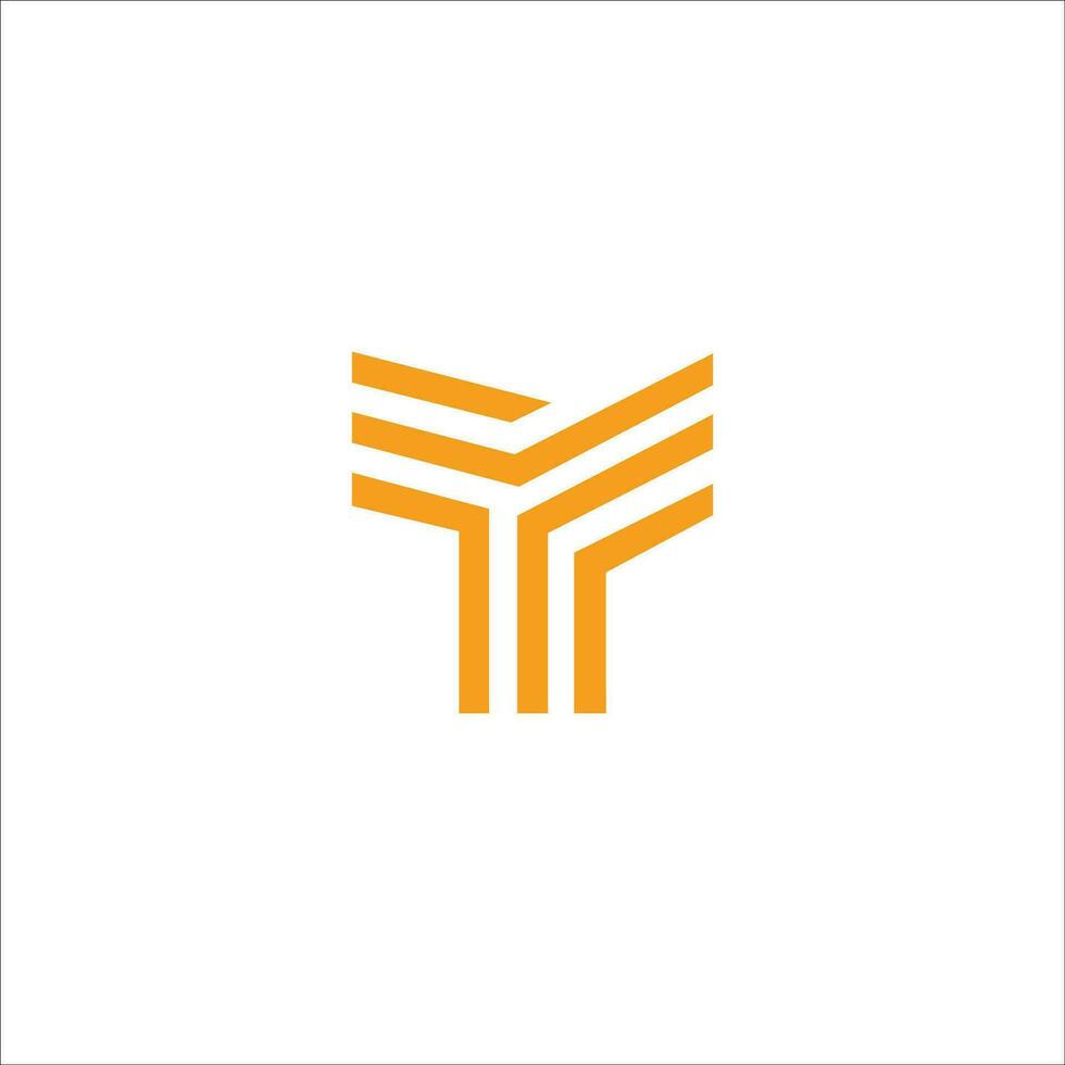Initial letter t logo or tt logo vector design template