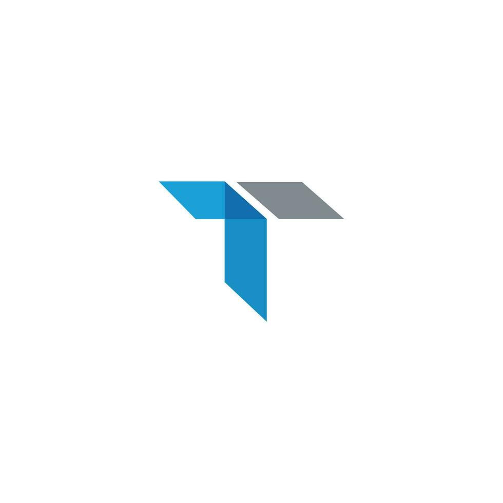 Initial letter t logo or tt logo vector design template