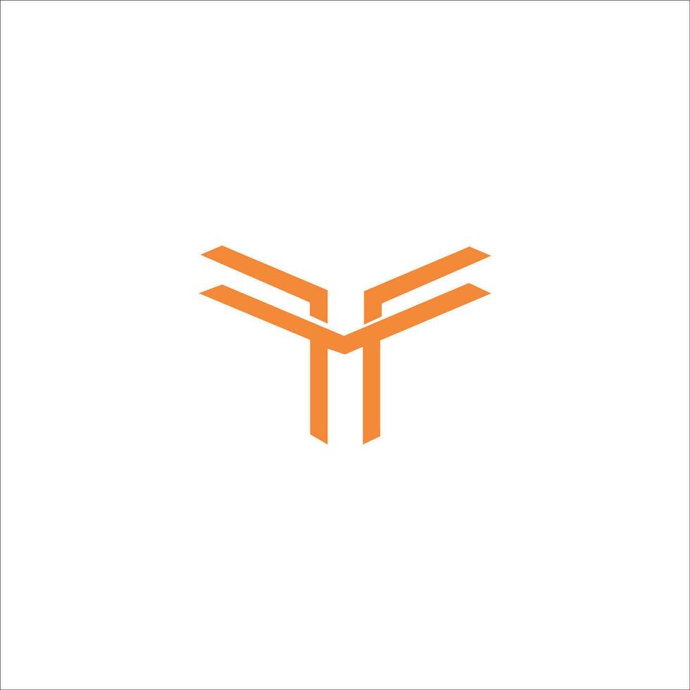 Initial letter t logo or tt logo vector design template