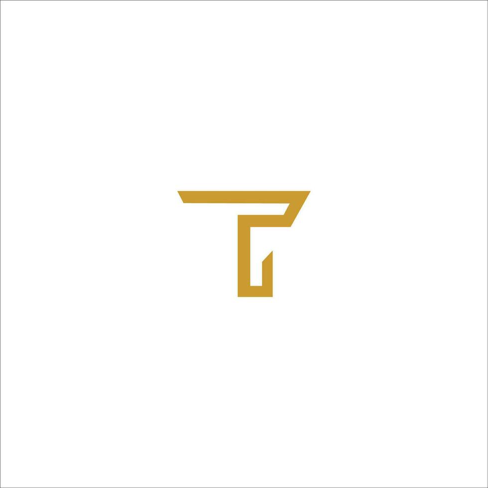 Initial letter t logo or tt logo vector design template