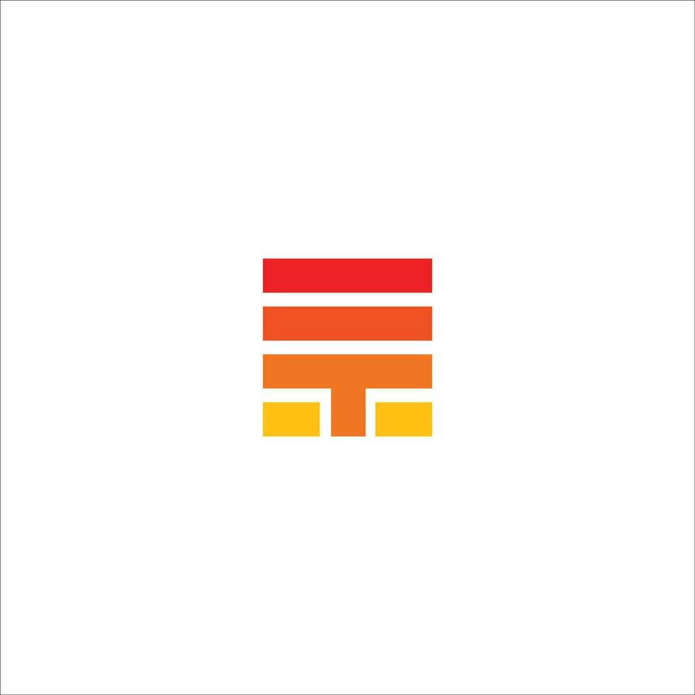 Initial letter t logo or tt logo vector design template