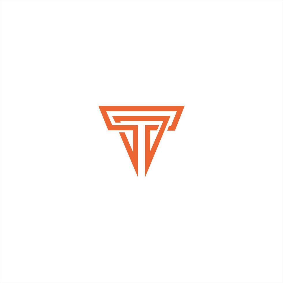 Initial letter t logo or tt logo vector design template