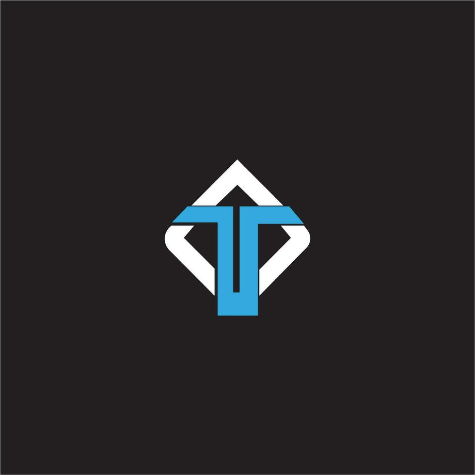 inicial letra t logo o tt logo vector diseño modelo