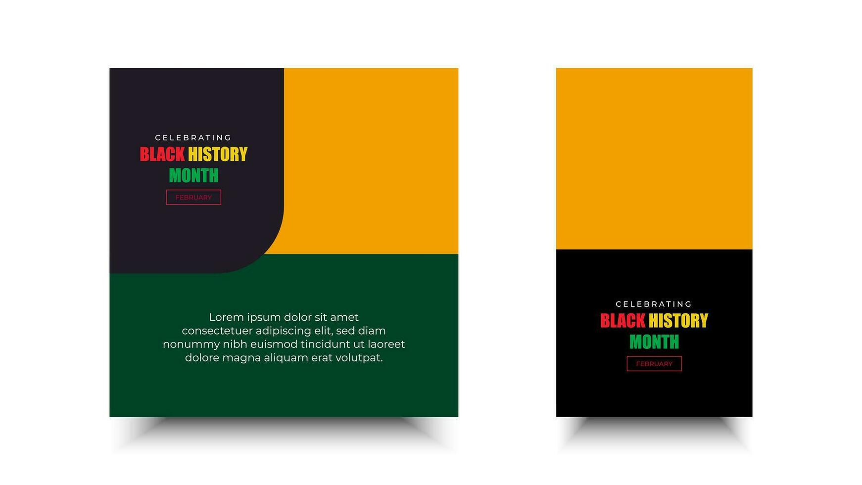 Black History Month. African American history, design for background, banner, poster vector