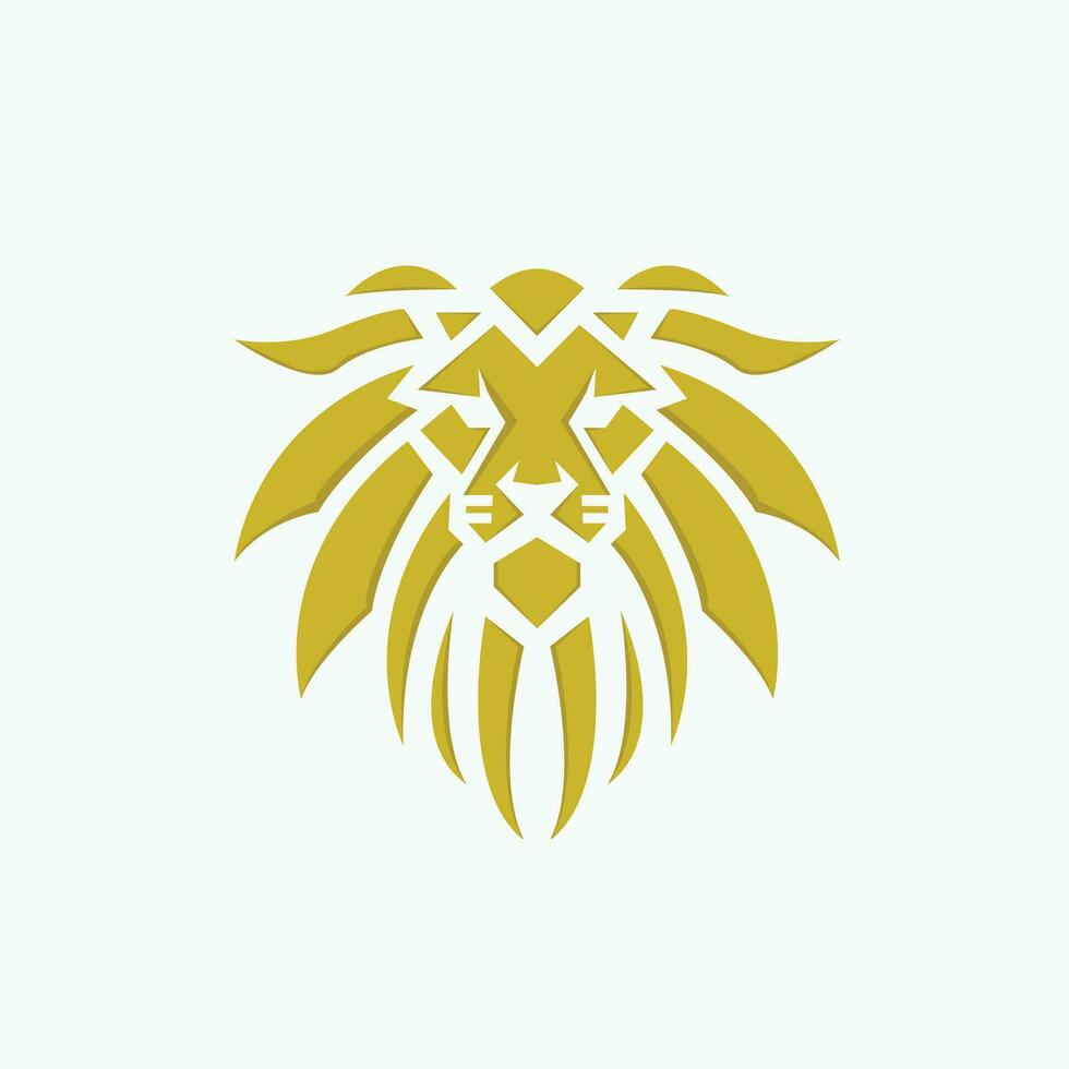 Lion logo design vector template