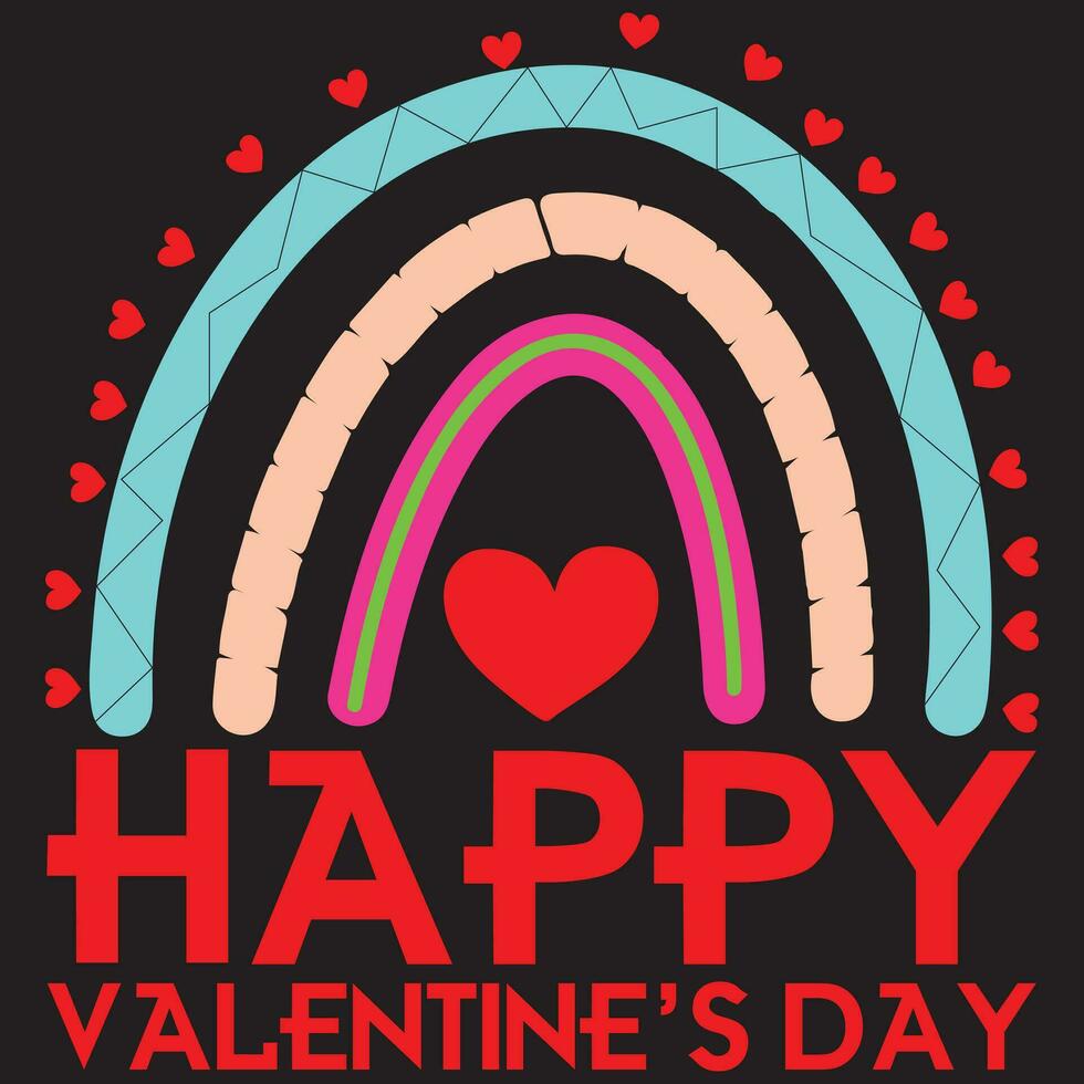 VALENTINE'S DAY T-SHIRT DESIGN vector