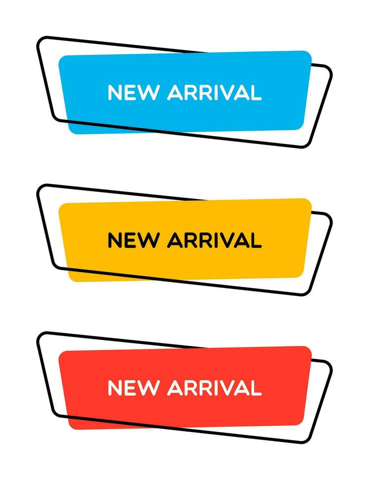Flat Trendy New Arrival E-Commerce Banner vector
