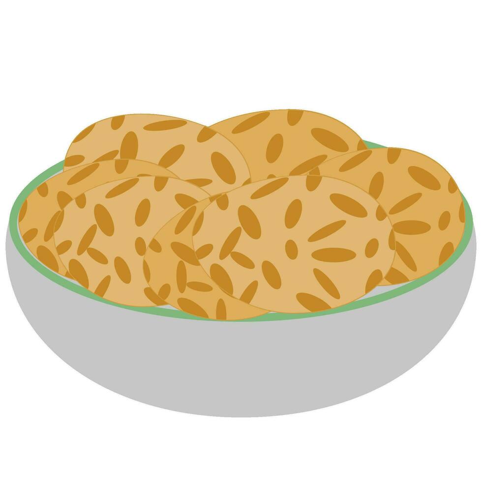 Tempeh indonesian food vector