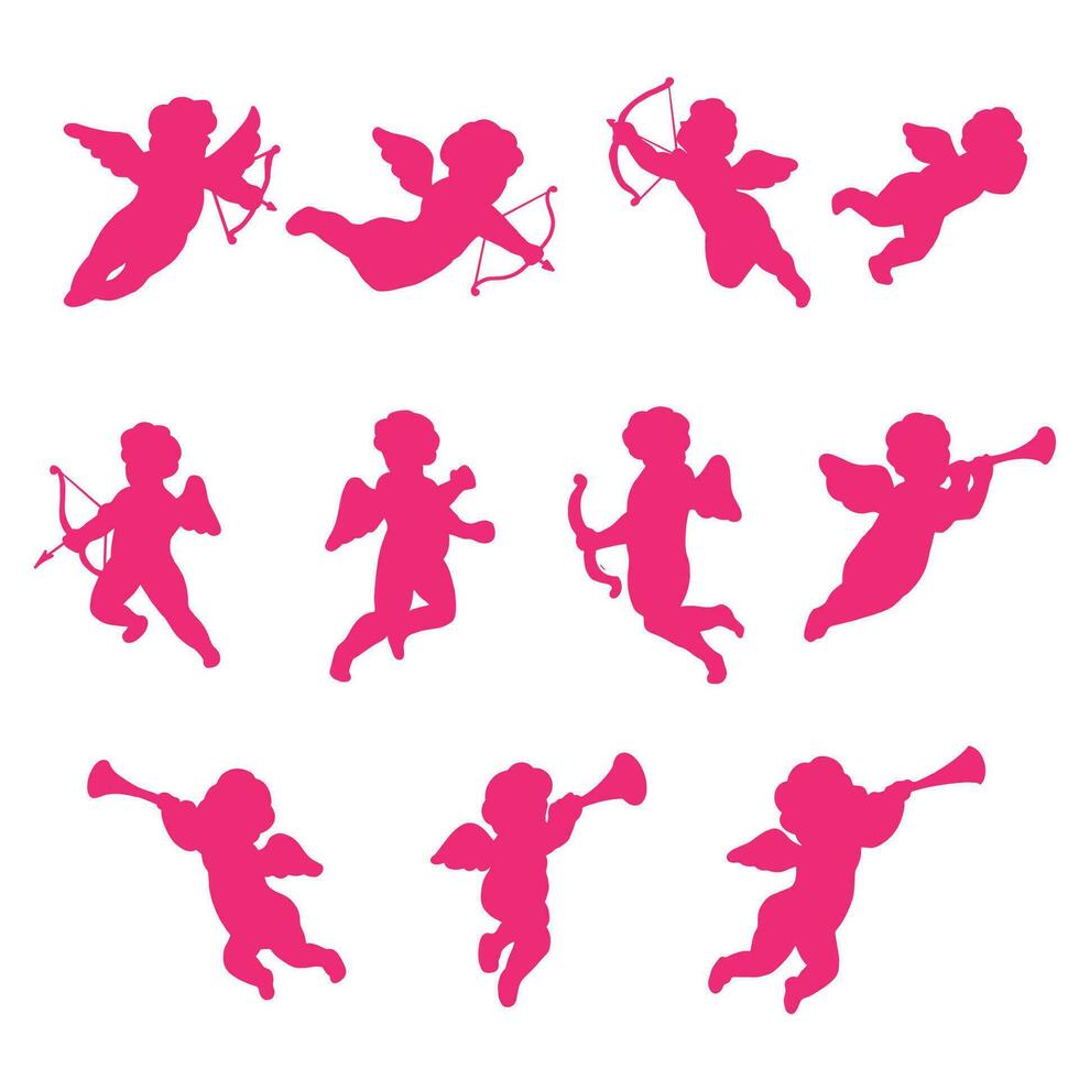 The cupid layout for valentine or love concept. vector
