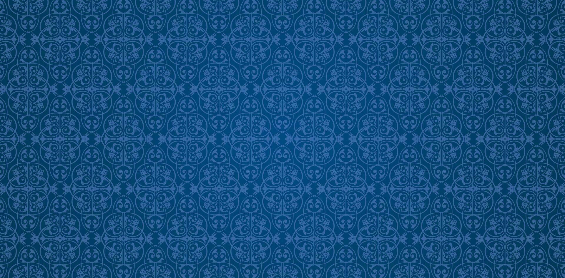 blue knitted fabric textured wallpapers with a patterns of curls and floral elements for textile wallpapers, books cover, Digital interfaces, prints templates material cards invitation, wraps vector