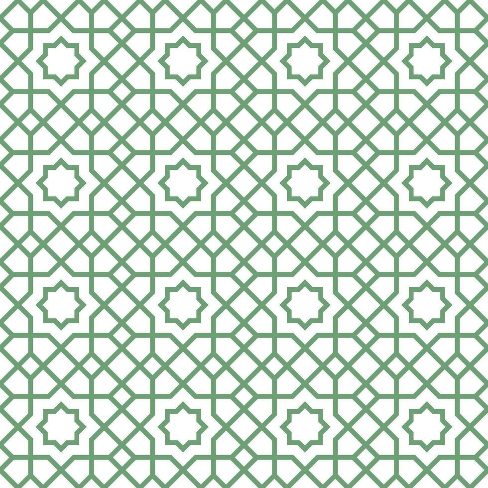 Seamless abstract geometric pattern in Islamic style vector