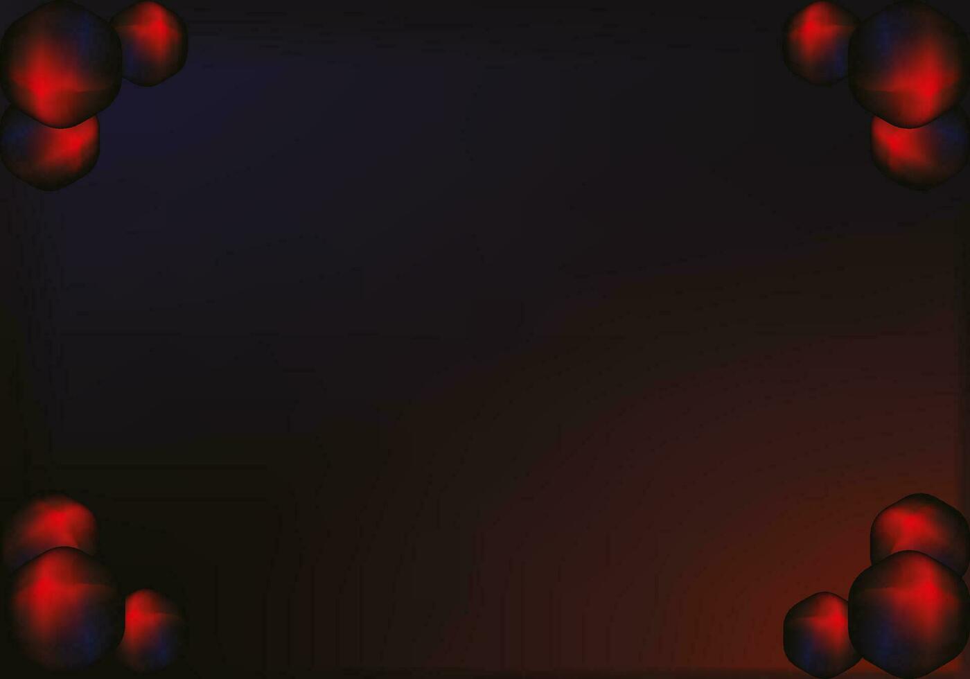 background abstract 3D polygon red lights vector