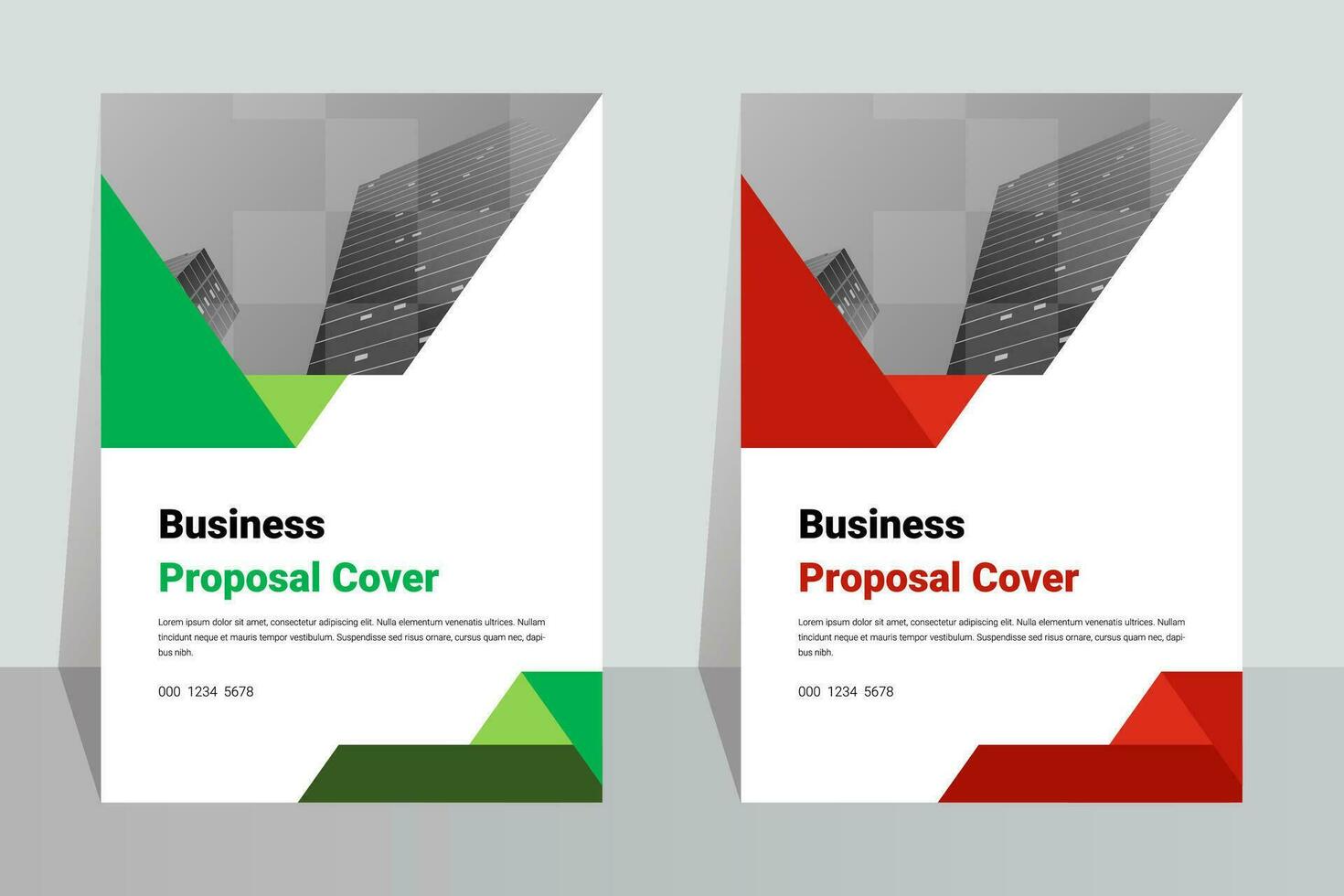 Simple business company A4 flyer cover template vector