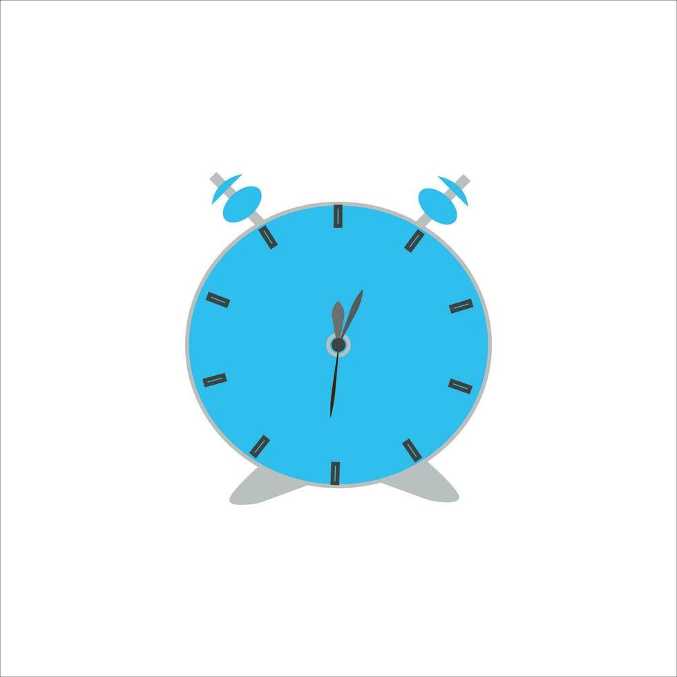 Alarm clock in a flat style. creative beautiful vector illustration alarm clock.