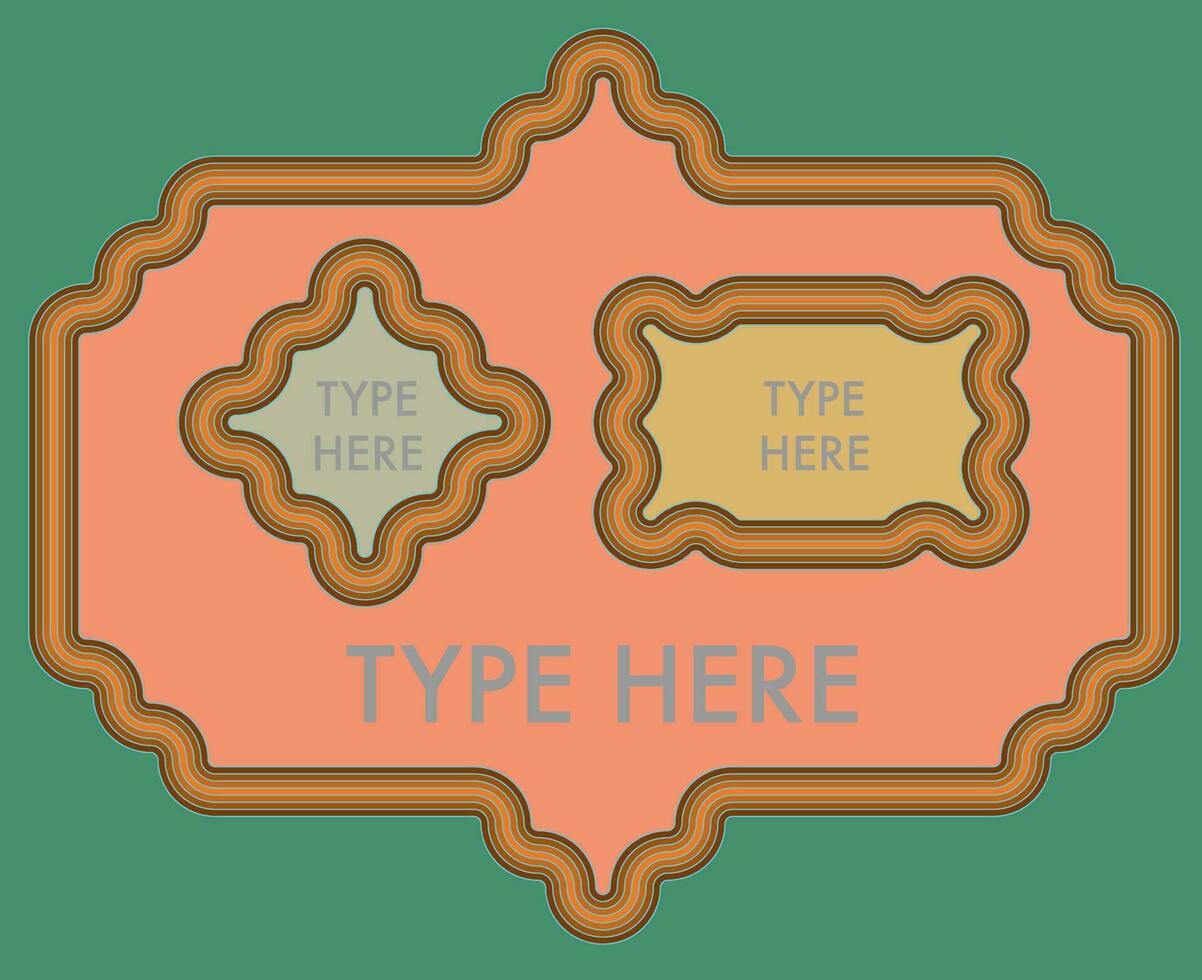Fantasy Coloured Optical Frames Set Vector