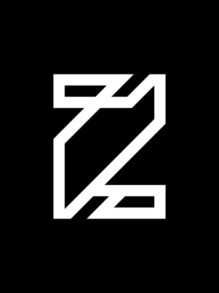 Z monogram logo template vector